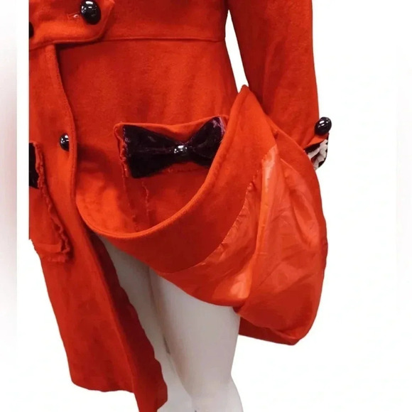 💥HOST PICK💥 Marc Jacobs Red Wool Cashmere Peacoat Size Large - Picture 10 of 16